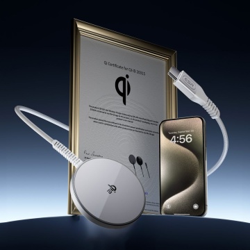 Incarcator MagSafe wireless ESR HaloLock Qi2, 15W - Alb - Img 4