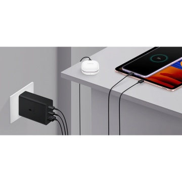 Incarcator Samsung 65W PPS 2x Type-C PD/USB, EP-T6530NBEGEU, Negru - Img 5