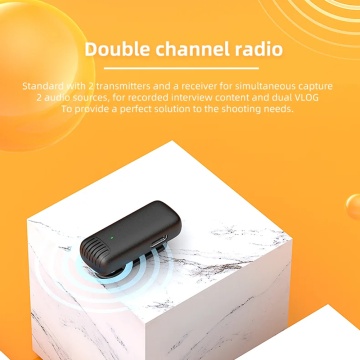 [Pachet 2x] Lavaliera wireless Type-C Techsuit LW4 - Negru - Img 5