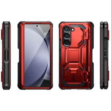 [Pachet 360°] Husa + folie Samsung Galaxy Z Fold6 I-Blason Armorbox - Rosu - Img 7