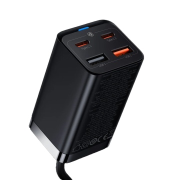 Statie de incarcare Baseus GaN3 Pro (CCGP040101) - 2xUSB-C, PD 65W, 2xUSB-A, 5A, cu cablu de la tipul C la tipul C - negru - Img 5