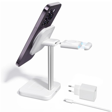 Statie de Incarcare MagSafe pentru Apple cu Incarcator pentru Ceas Portabil - ESR HaloLock - Alb - Img 2