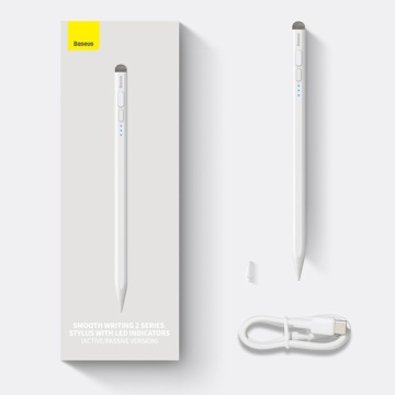 Stylus pen Baseus, palm rejection, senzor Tilt, SXBC060302 - Alb - Img 5