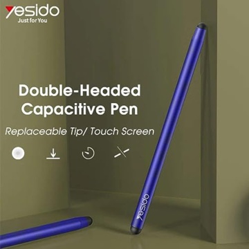 Stylus pen capacitiv 2in1 Android, iOS Yesido ST01, albastru - Img 4
