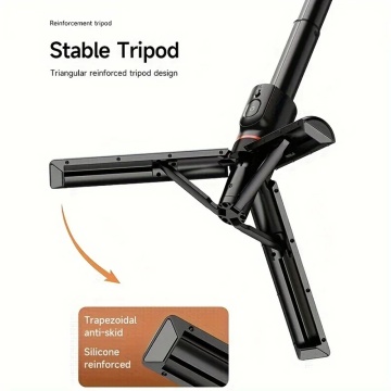 Tripod selfie stick cu telecomanda Yesido SF19 - Negru - Img 2