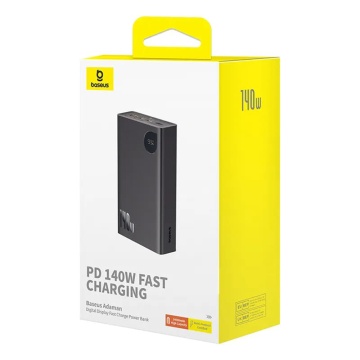Acumulator Extern pentru Laptop, USB, 2x Type-C, 24000mAh, 140W - Baseus Adaman (P10021508113-00) - Black - Img 2