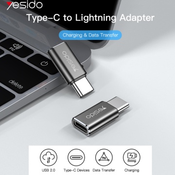 Adaptor OTG Type-C la Lightning Yesido GS22, 480Mbps - Gri - Img 3
