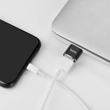 Adaptor OTG Type-C la USB Hoco UA5, 2.4A - Negru - Img 5