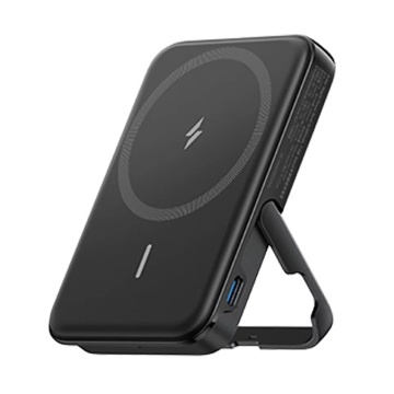 Baterie Externa Anker - wireless 322 (A1618G11) - MagSafe, pentru iPhone, 5000mAh, 7.5W - Negru - Img 1