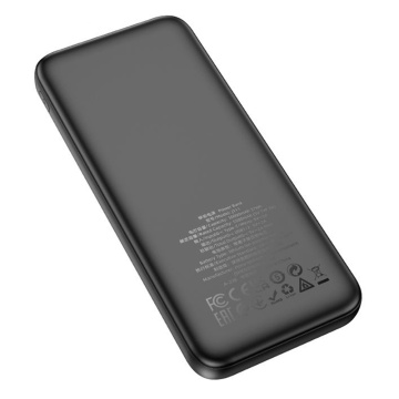 Baterie Externa Hoco Smart (J111) - 2x USB, Type-C, cu LED pentru verificarea bateriei, 2A, 10000mAh - Negru - Img 5