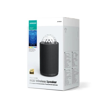 Boxa portabila Bluetooth mica JoyRoom, lumini RGB, JR-MS01 -Negru - Img 6