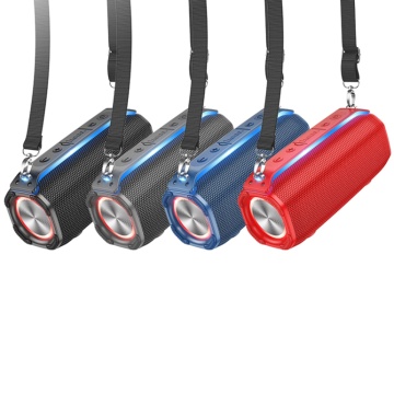 Boxa wireless 10W, curea de umar Hoco HC23, TF, USB, FM - Gri - Img 7