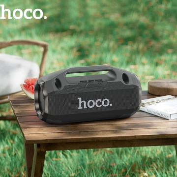 Boxa wireless cu microfon 10W Hoco HA3, TF, USB, AUX -Negru - Img 5
