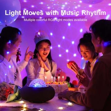 Boxa wireless portabila JoyRoom, lumini RGB, 4400mAh, JR-MS02 - Negru - Img 3