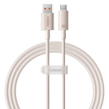 Cablu date USB Type-C Baseus, 100W, 480Mbps, 1m, P10360203421-00 - Roz - Img 1