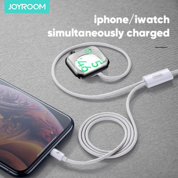 Cablu incarcare Apple Watch, iPhone JoyRoom, 2.5W, 3A, S-IW002S, Alb - Img 5