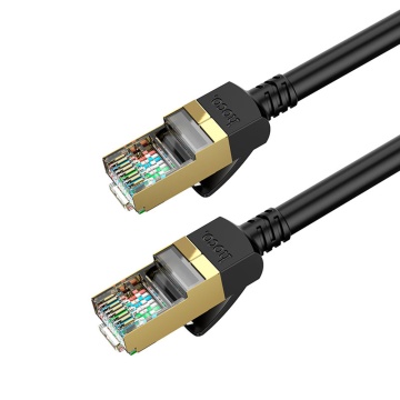 Cablu internet 2x RJ45, Ethernet, 1Gbps, 1m, Hoco US02 - Negru - Img 4