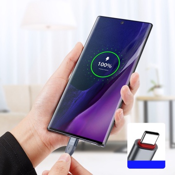 Cablu Type-C Super Fast Charge Duzzona A2, 65W, 480Mbps, 1m - Gri - Img 2