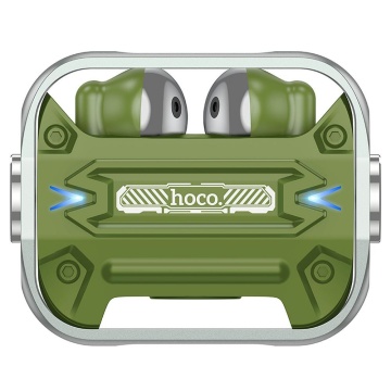 Casti Hoco wireless (EW55) - pentru jocuri, Bluetooth 5.3, True Wireless - Verde - Img 2