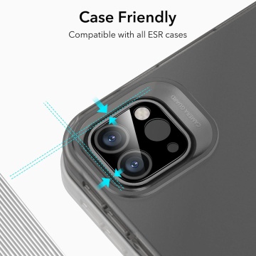 Folie Camera pentru iPad Pro 11 / 12.9 (2024 / 2022 / 2021 / 2020) / 13 (2024) (set 2) - ESR Camera Lens Protector - Black - Img 6
