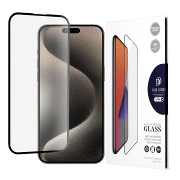 Folie sticla iPhone 15 Pro Max Dux Ducis Tempered Glass, negru - Img 1