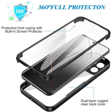 Husa 360° Xiaomi 14 Techsuit ColorVerse - Roz - Img 5