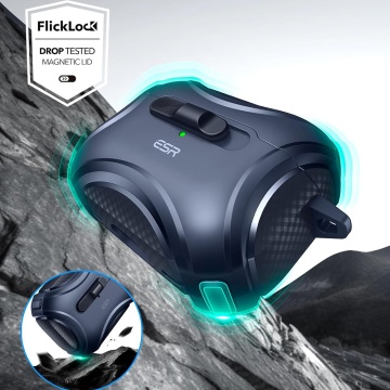 Husa Apple AirPods Pro 2 ESR Cyber Magnetic Lock HaloLock - Albastru - Img 4