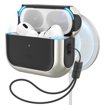 Husa Apple AirPods Pro 2 ESR Orbit Hybrid HaloLock - Gri - Img 1