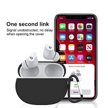 Husa Beats Studio Buds Techsuit Silicone Case - Negru - Img 3