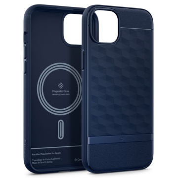 Husa Caseology Parallax MagSafe - iPhone 15 - Midnight Blue - Img 4