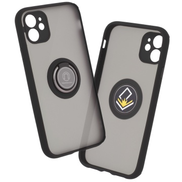 Husa cu Inel Magnetuc pentru Iphone 11, Black - Img 1