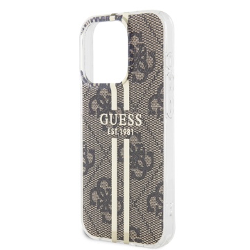 Husa Guess Hardcase IML 4G Gold Stripe iPhone 15 Pro GUHCP15LH4PSEGW- Maro - Img 3