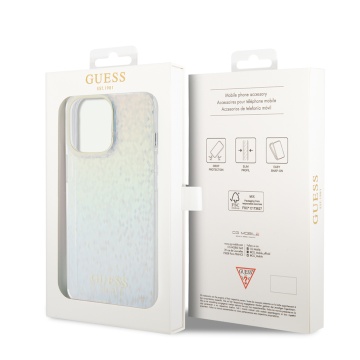 Husa Guess Hardcase IML Faceted Mirror Disco Iridescent iPhone 15 Pro Max GUHCP15XHDECMI- Multicolor - Img 4