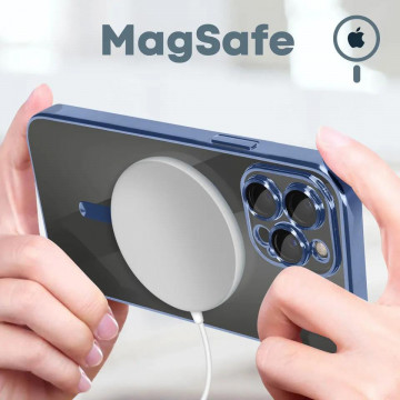 Husa Iphone 13 Pro Max MagSafe Baby Blue - Img 3