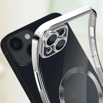 Husa Iphone 14 Plus MagSafe Silver - Img 3