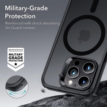 Husa Iphone 14 Pro ESR - Classic Hybrid HaloLock, Frosted Black - Img 5