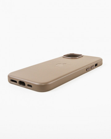 Husa Iphone 15 Plus din piele naturala Maro MagSafe - Img 2