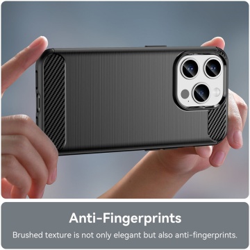 Husa iPhone 15 Pro Carbon, Negru - Img 3