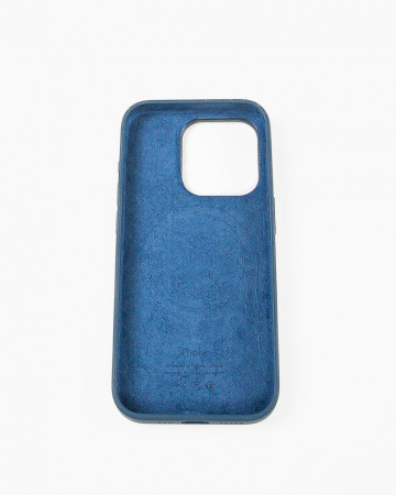 Husa Iphone 15 Pro din silicon Navy Blue MagSafe - Img 4