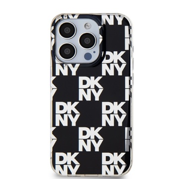 Husa iPhone 15 Pro - DKNY IML Checkered Mono Pattern (DKHCP15LHDLCEK) - Black - Img 6