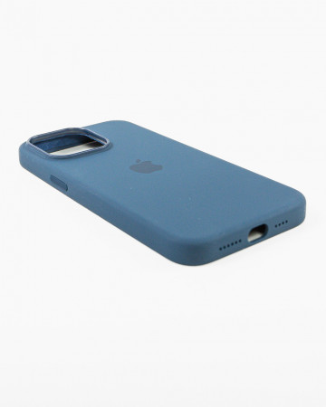 Husa Iphone 15 Pro Max din silicon Navy Blue MagSafe - Img 4