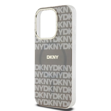 Husa iPhone 15 Pro Max - DKNY IML Mono & Stripe MagSafe (DKHMP15XHRHSEE) - Beige - Img 4