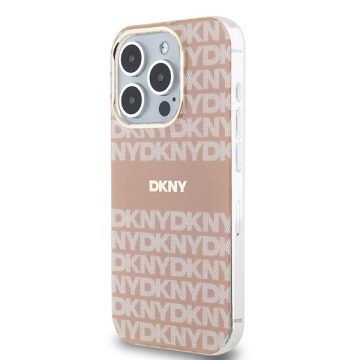 Husa iPhone 15 Pro Max - DKNY IML Mono & Stripe MagSafe (DKHMP15XHRHSEP) - Pink - Img 3