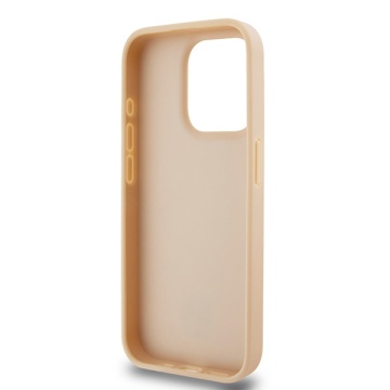 Husa iPhone 15 Pro Max - DKNY Leather Checkered Mono Pattern & Printed Stripes (DKHCP15XPCPTSSP) - Pink - Img 5