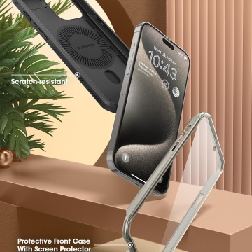 Husa iPhone 15 Pro Max, MagSafe - Titan Gray - Img 6