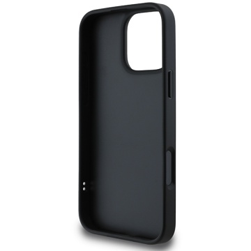 Husa iPhone 16 Pro Max - DKNY Leather Quilted Stack Logo (DKHCP16XPQDSLK) - Black - Img 5