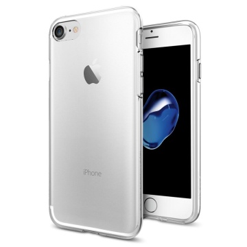Husa iPhone SE 2, SE 2020 Spigen Liquid Crystal - Transparenta - Img 1
