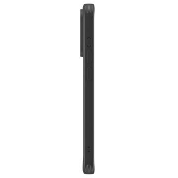 Husa MagSafe Classic Hybrid HaloLock - iPhone 15 Pro Max - Clear Frosted Black - Img 2