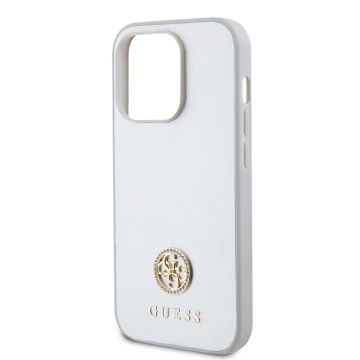 Husa originala Guess iPhone 15 Pro Max Strass Metal Logo GUHCP15XPS4DGPS - Argintiu - Img 2