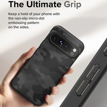 Husa pentru Google Pixel 9 Pro XL - Ringke Onyx Design - Camo Black - Img 3